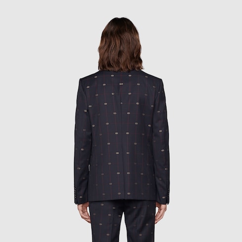 GG wool suit