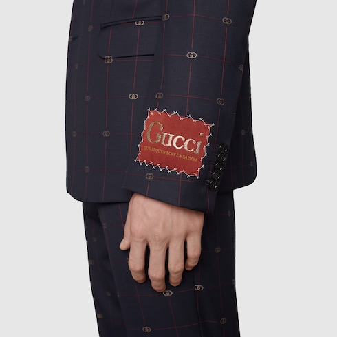 GG wool suit