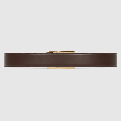 Gucci Reversible GG Supreme Leather Belt in Metallic for Men