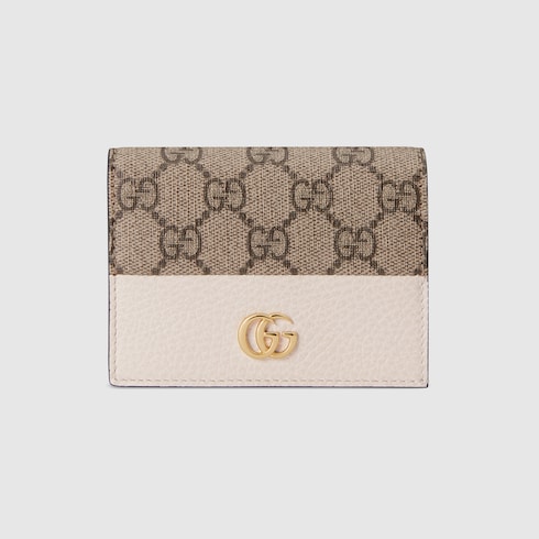 GG Marmont bi-colour card case wallet