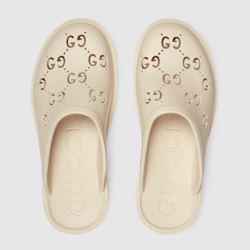 Sandalias slip para hombres ingoma GG blanca GUCCI MX