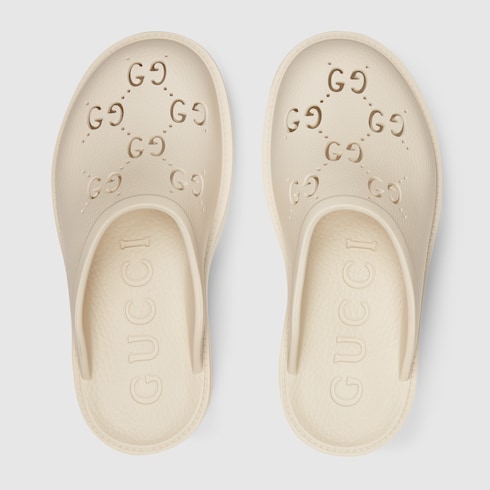 Women s platform sandal with perforated G