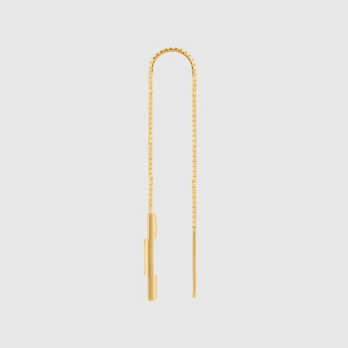 Gucci Link to Love chain earrings with 'Gucci' bar