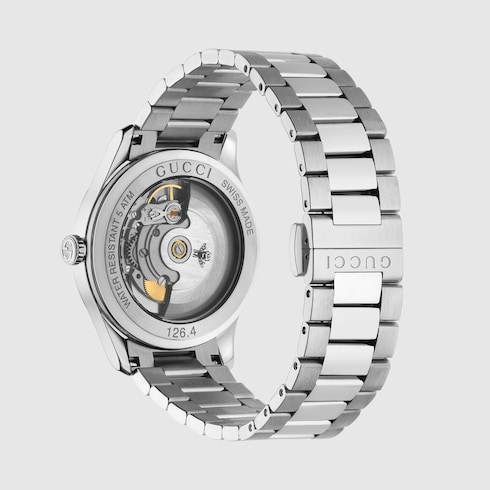 G-タイムレス〕オートマティック ウォッチ（38 mm） ・ブラック ラバー