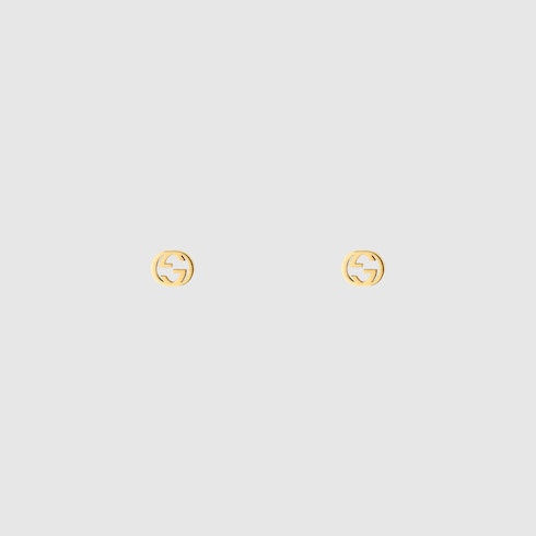 Gucci Interlocking 18k gold earrings Detail 2