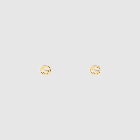 Gucci Interlocking Ohrringe aus 18-karätigem Gold