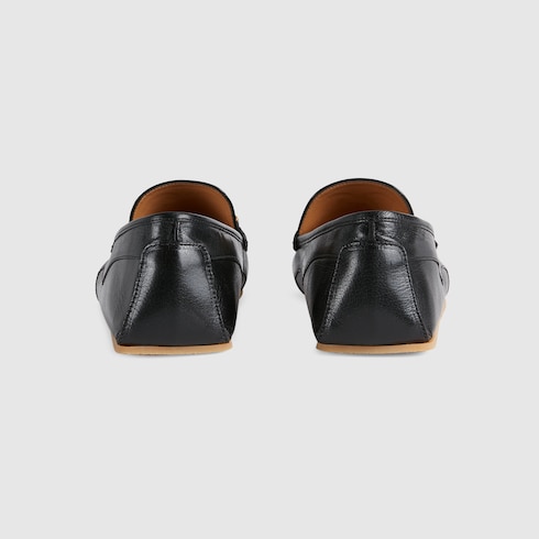 Men's loafer with Interlocking G Horsebit in Black Leather