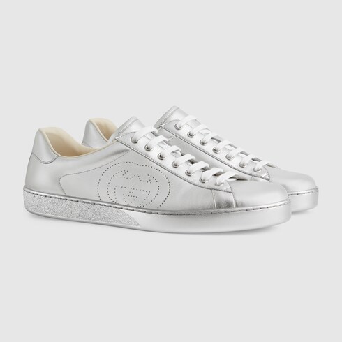 Gucci Men's metallic Ace sneaker. 1