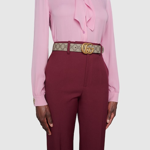 Ceinture réversible GG Marmont