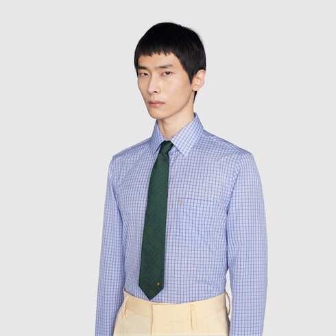 Interlocking G silk tie