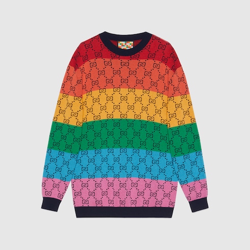 Gucci outlet multicolor sweater