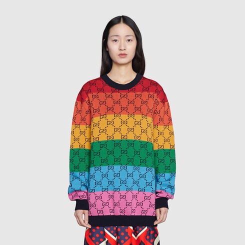 Gucci multicolor sweater deals