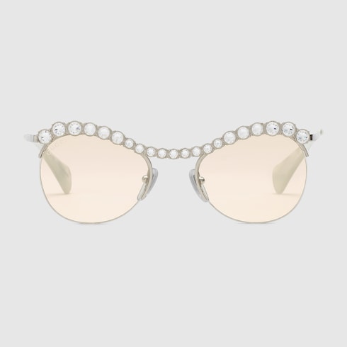 gucci frames with rhinestones