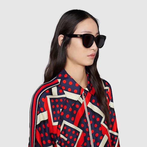 Specialized fit round-frame sunglasses