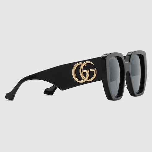 Rectangular-frame sunglasses