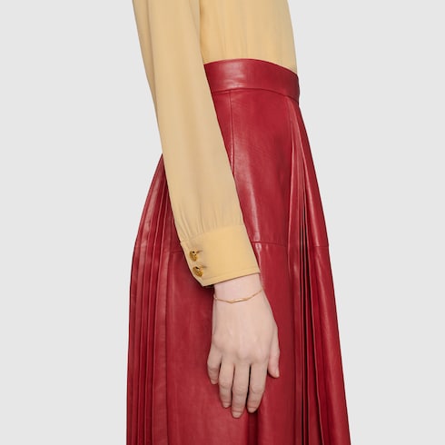 Браслет Gucci Link to Love с планкой «Gucci»