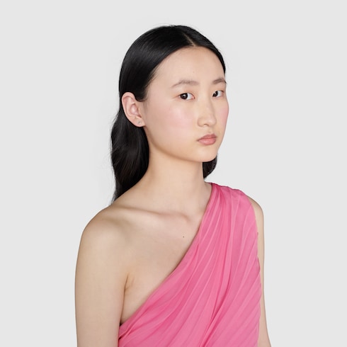 Gucci Interlocking系列白色18K金耳环