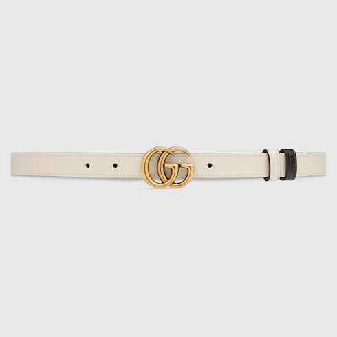 Cintura sottile reversibile GG Marmont
