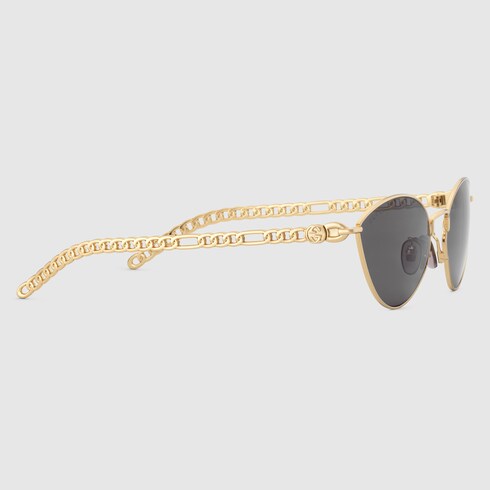 Occhiali a forma di cuore gucci