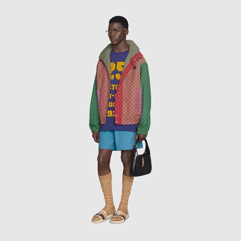 偉大な GG Gucci Multicolor 658114Z8AOH9870 - jacket zip canvas ジャケット・アウター