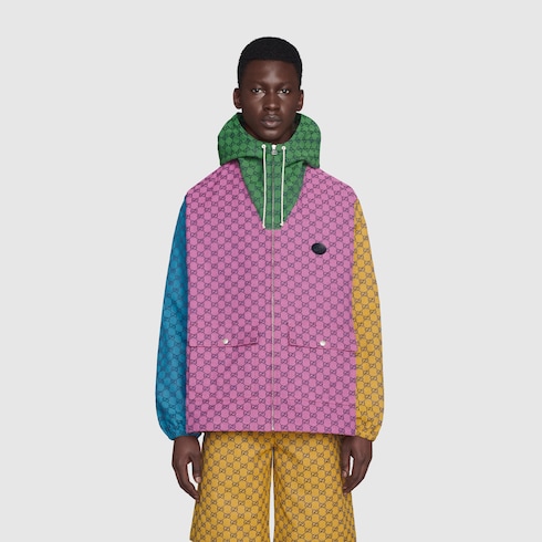 Gucci GG Multicolor canvas hooded jacket 658115Z8AOH5371