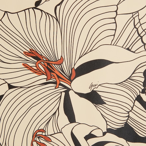 Papier peint à motif fleurs de lys