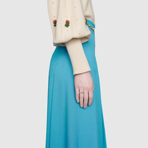 خاتم Gucci Link to Love مسامير ذهب 18