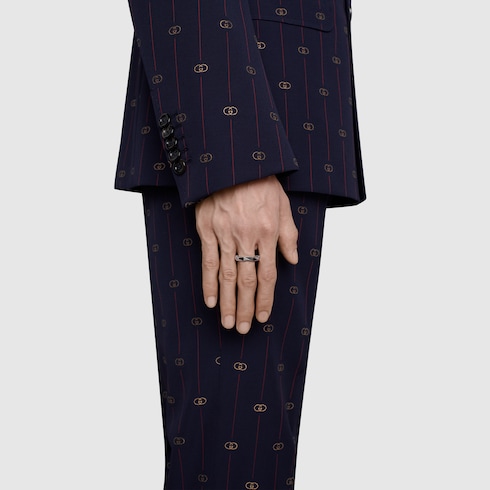 Gucci Link to Love 18k studded ring