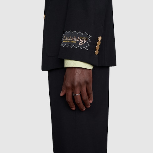 〔Gucci Link to Love〕スタッズリング 18k ゴールド