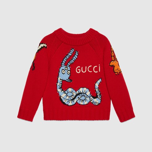 childrens red jumper