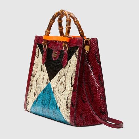 Gucci Diana medium python tote bag. 10 Gucci Diana medium python tote bag. 10