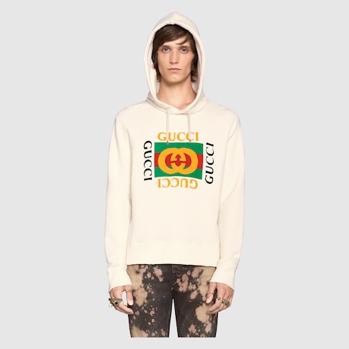 White Jersey Oversize With Gucci | GUCCI® US