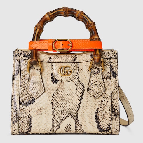 GUCCI ダイアナ ミニ パイソン トートバッグ www.omniblonde.com