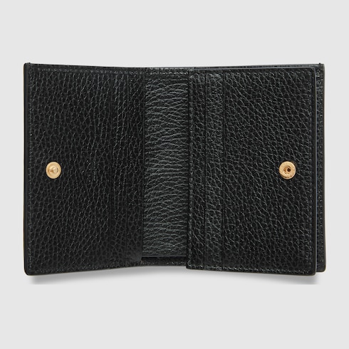 GG Marmont bi-color card case wallet