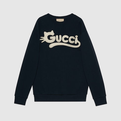 Gucci kitten logo sweatshirt. 8