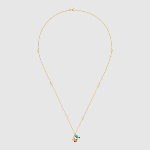 Gucci 634554 XJC8R felpa girocollo in cotone Disney x Gucci con stampa  Donald Duck