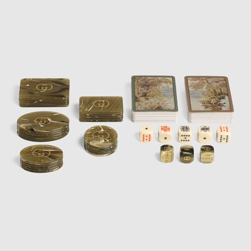 Decorative Poker set with Web and Double G