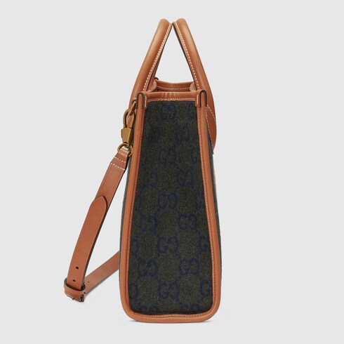 gucci large brown logo tote