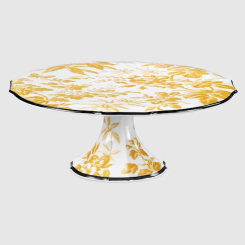 Plateau à gâteau à motif Herbarium