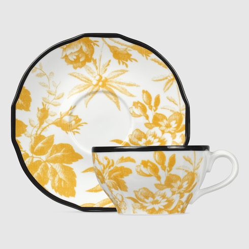 Tasse à thé et soucoupe à motif Herbarium, deux pièces