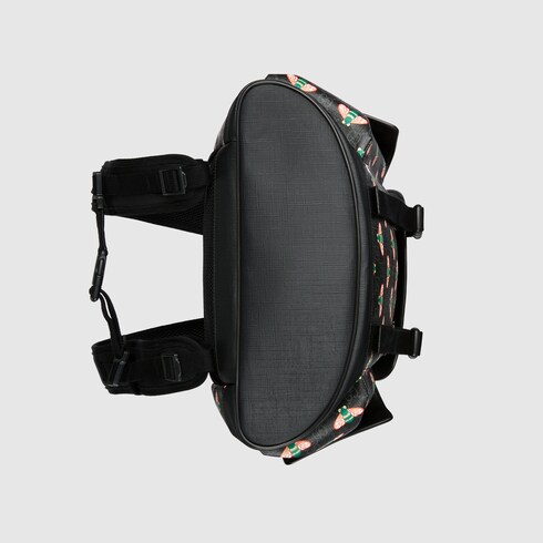 Zaino Gucci Bestiary con api in GG Supreme nero | GUCCI® Italia