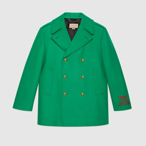 Gucci hot sale green coat