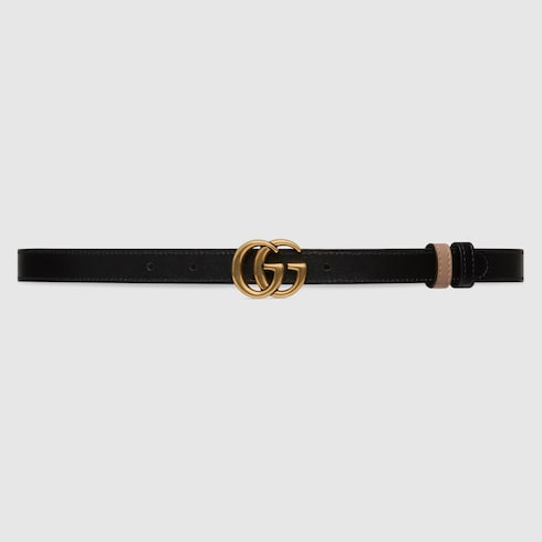 Ceinture fine réversible GG Marmont