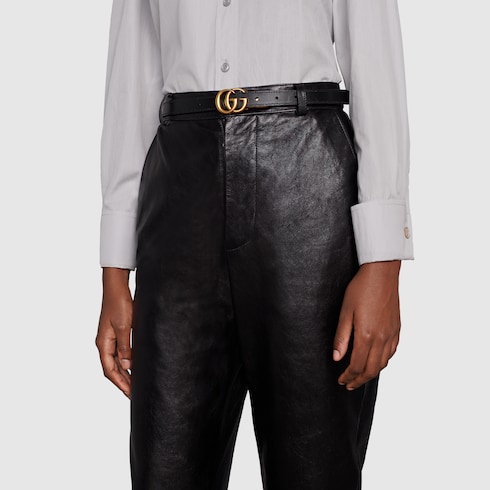 GG Marmont reversible thin belt Detail 8