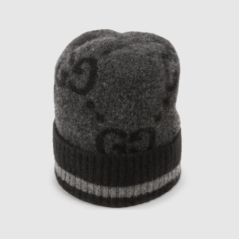 GG knit cashmere hat