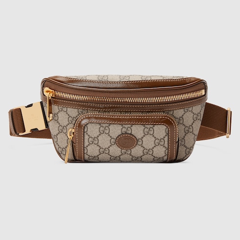 Gucci Leather-trimmed Monogrammed Coated-canvas Belt Bag - Men - Beige Bags