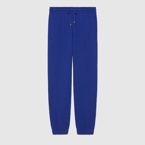 Gucci Tiger cotton jogging pant in blue GUCCI AE