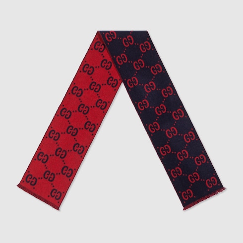 Children's GG wool scarf