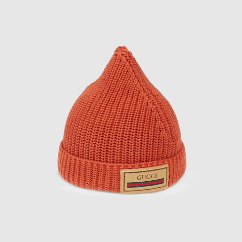 Children's cotton hat with Gucci Web
