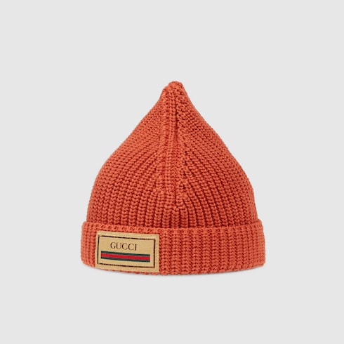 Children's cotton hat with Gucci Web